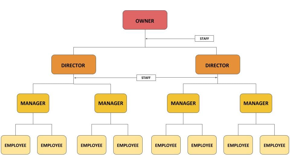 line and staff organisation structure